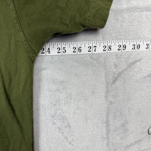 Vintage 1990s Levi's Strauss & Co T-Shirt Green Size M Embroidered Logo Classic - Picture 7 of 7